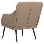 vidaXL Fauteuil Cappuccino 63x76x80 cm Similicuir