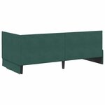 vidaXL Cadre de lit d'angle Vert foncé 90 x 200 cm Velours