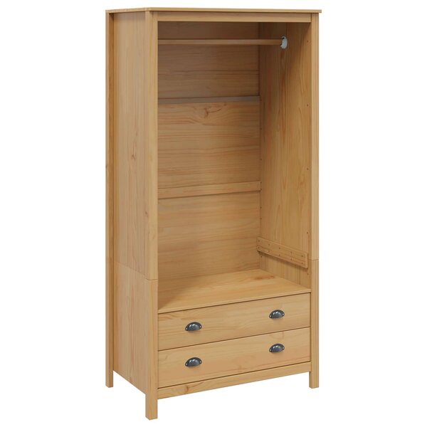 vidaXL Armoire HILL Marron miel 84 x 50 x 170 cm Pin massif