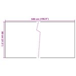 vidaXL Paravent de balcon marron clair 500x80 cm résine tressée