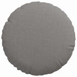 vidaXL Coussins de siège 2 Pièces Taupe Ø30 x 13 cm tissu