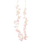 vidaXL Guirlandes de fleurs de Noël 6 Pièces rose clair 180 cm