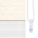 vidaXL Store zèbre beige marbré largeur du tissu 155 9 cm polyester