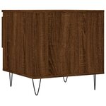 vidaXL Tables basses 2 Pièces chêne marron 50x46x50 cm bois d'ingénierie