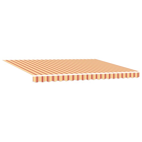 vidaXL Auvent rétractable manuel avec LED Jaune et Orange 450x300 cm