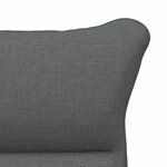 Fauteuil Relaxant vidaXL en Tissu Gris Foncé