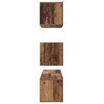 vidaXL Ensemble meuble TV 4 Pièces Bois ancien 60 x 30 x 30 cm