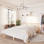 vidaXL Cadre de lit sans matelas bois massif 120x200 cm