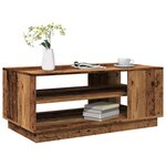 vidaXL Table basse vieux bois 102x55x43 cm bois d'ingénierie