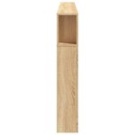 vidaXL Tête de lit à LED chêne sonoma 220x18 5x103 5cm bois ingénierie