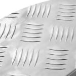 vidaXL Plaques à damier 10 Pièces Argent 60 x 18 cm Aluminium