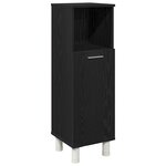 Armoire de bain vidaXL Noir Chêne 30x30x95 cm Bois