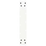 vidaXL Pieds de table de bar en U  2 pièces  blanc  50 x (100-101) cm  acier