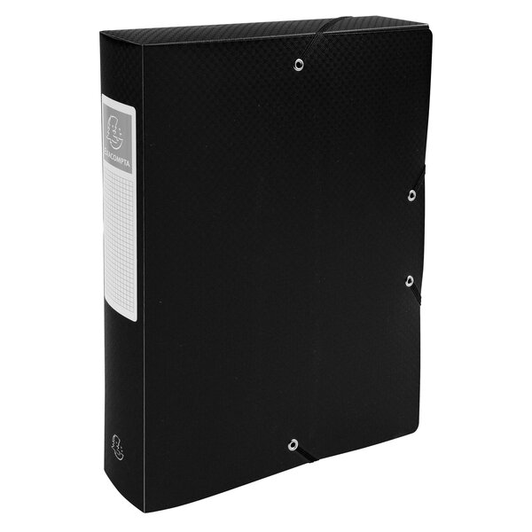Boite De Classement Exabox Dos 60mm Polypropylène 7/10e Opak - A4 - Noir - X 8 - Exacompta