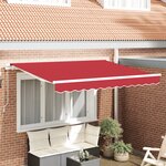 vidaXL Tissu de Remplacement pour Auvent pour Cadre de 3 5 x 2 5 m Rouge