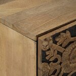vidaXL Buffet Marron 40 x 33 5 x 75 cm Bois de mangue massif
