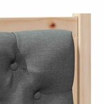 vidaXL Tête de lit Autre marron et gris foncé 80 cm Bois massif en pin