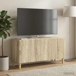 vidaXL Meuble TV 99 x 34 5 x 50 cm Chêne Sonoma Bois d'ingénierie