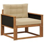 vidaXL Sofa de milieu extérieur Naturel