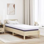vidaXL Matelas Blanc et Gris 70 x 200 cm Mousse à Mémoire