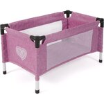 Bayer Chic 2000 652-62 - Lit de voyage pour poupées jean rose
