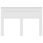 vidaXL Tête de lit avec tête de lit Blanc 150 cm Bois d'ingénierie