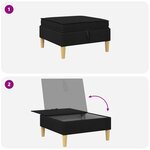 vidaXL Sofa avec rangement Tissu