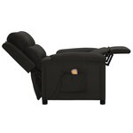 vidaXL Fauteuil de massage Noir Tissu