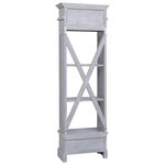 vidaXL Buffet 60x30x175 cm Bois d'acajou massif