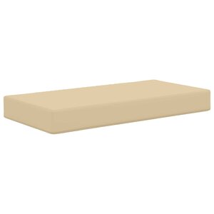 vidaXL Coussin de Siège d'Extérieur Beige 80 x 40 x 8 cm
