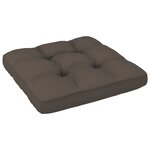 vidaXL Salon de jardin palette 4 Pièces et coussins Pin imprégné de blanc