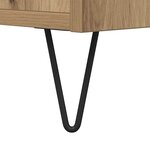 vidaXL Table basse chêne artisanal 80 x 80 x 36 5 cm Bois d'ingénierie