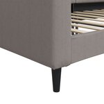 vidaXL Lit de repos sans matelas taupe 90x200 cm tissu