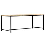 vidaXL Table à manger 180x90x75 cm Bois de manguier massif brut