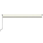 vidaXL Auvent rétractable automatique 600x350 cm Crème