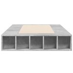 vidaXL Cadre de lit sans matelas gris béton 90x200 cm