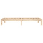 vidaXL Cadre de lit Bois de pin massif 90x200 cm