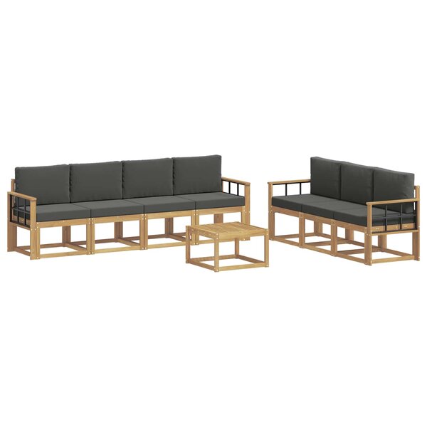 vidaXL Ensemble de canapés d'extérieur 7 pc