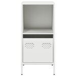 vidaXL Buffet blanc 35x39x73 5 cm acier laminé à froid