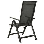 vidaXL Ensemble à manger de jardin 7 Pièces aluminium anthracite