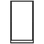 vidaXL Étagère à bois de chauffage Noir mat 80 x 28 x 154 cm Acier