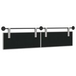 vidaXL Tête de lit suspendue Gris nuage tissu