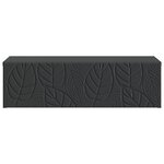 vidaXL Table d'appoint murale 59 x 34 5 x 17 cm Bois d'ingénierie Noir