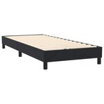 vidaXL Sommier à lattes de lit avec matelas et LED noir 90x220 cm velours