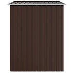 vidaXL Abri de jardin Marron 205x129x183 cm Acier galvanisé