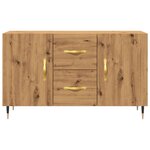 vidaXL Buffet chêne artisanal 100x36x60 cm bois d'ingénierie