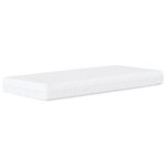 vidaXL Cadre de lit d'angle avec matelas Rose 90 x 200 cm Velours