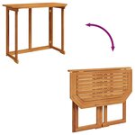 vidaXL Table de bistro 90x50x75 cm Bois d'acacia massif