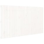 vidaXL Tête de lit murale Blanc 204x3x110 cm Bois massif de pin