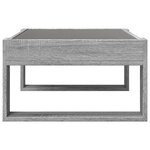 vidaXL Table basse avec LED infini sonoma gris 70x53x30 cm